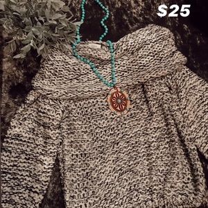 Knit sweater (black and white)